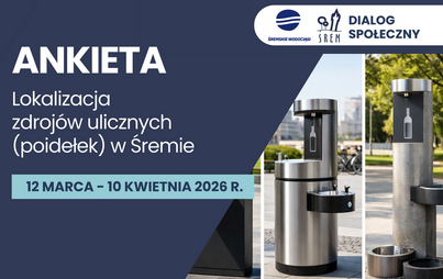Zdjęcie do Ankieta dotycząca lokalizacji ulicznych zdroj&oacute;w wodnych w Śremie