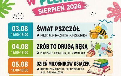 Zdjęcie do ŚOK w plenerze - 3&ndash;7 sierpnia, w godzinach...