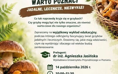 Zdjęcie do Wykład - Grzyby &ndash; naturalna moc, kt&oacute;rą warto...