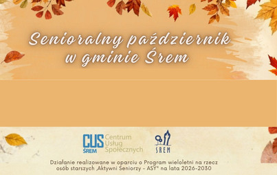 Senioralny październik w gminie Śrem | 28 października 2026 r. godz. 13:00