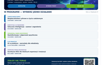 Zdjęcie do Zaproszenie - Gmina Śrem odporna cyfrowo &ndash; bezpieczni mieszkańcy, wiarygodne informacje, lokalna wsp&oacute;łpraca