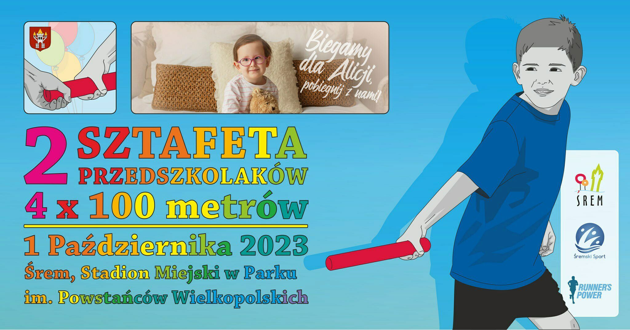 Plakat 2 sztafeta przedszkolaków
