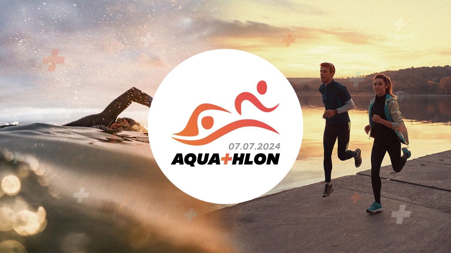 plakat aquathlonu