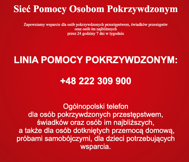 nr tel linii pomocy