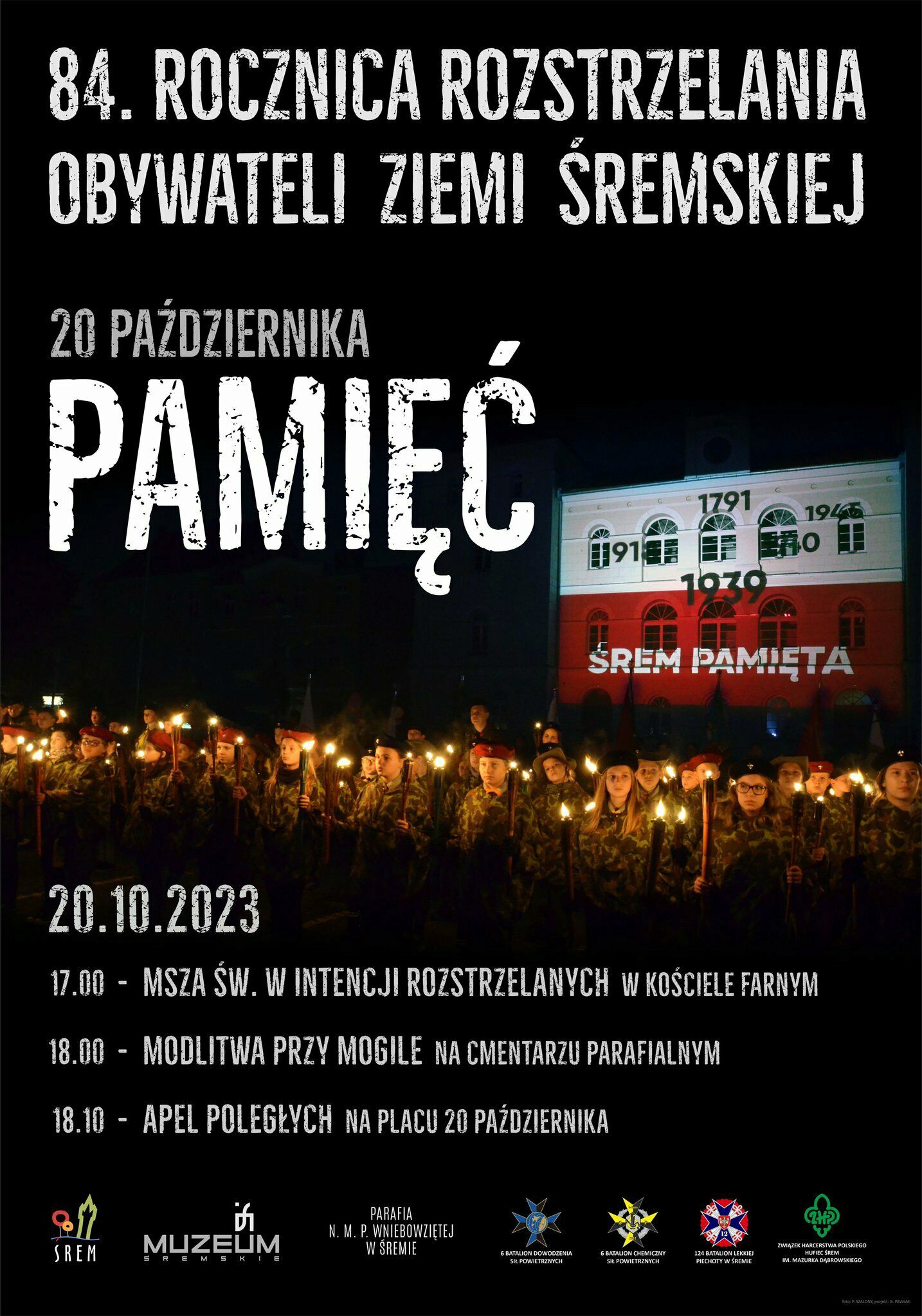 plakat z&nbsp;napisem pamięć