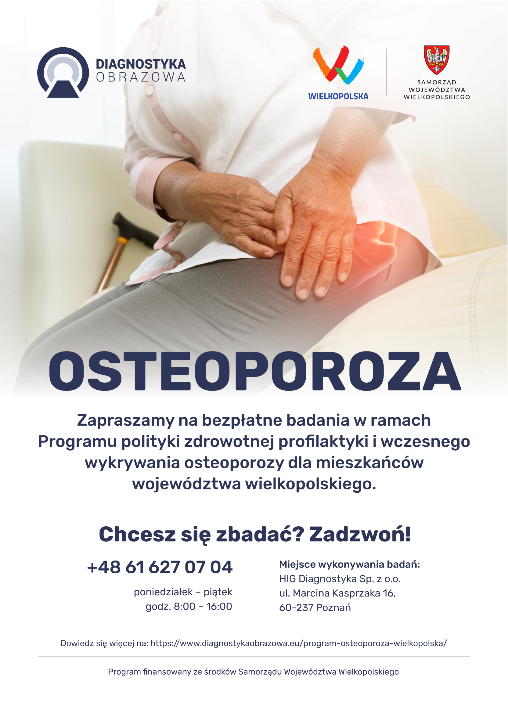 ciało człowieka i&nbsp;napis osteoporoza