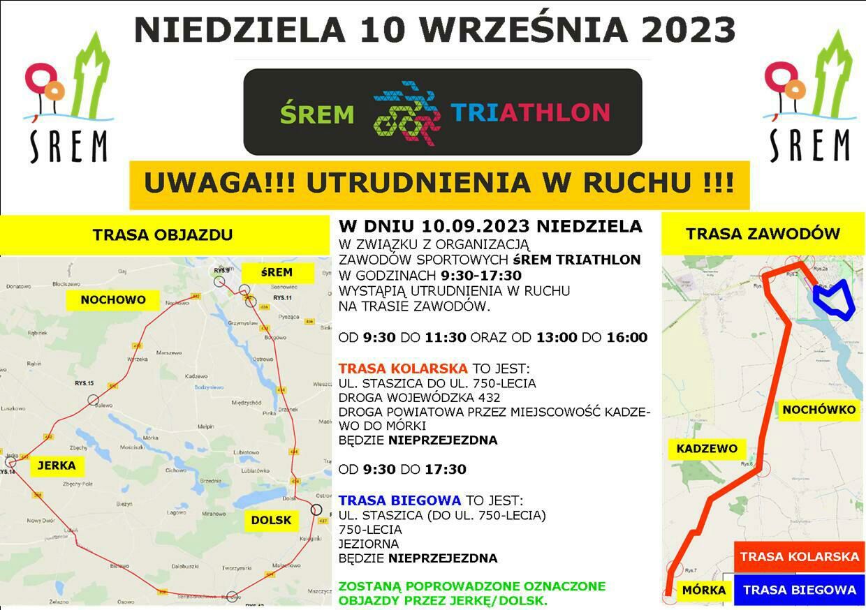 mapa objazdu